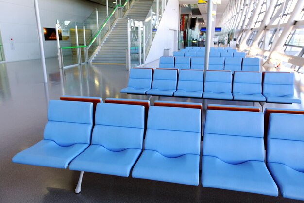 Photo empty seat in airport