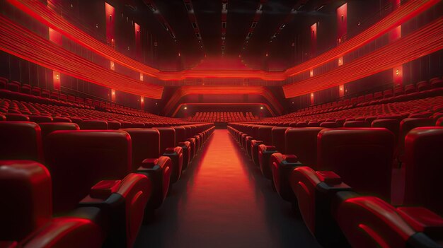 empty seats in the cinema AI Generated