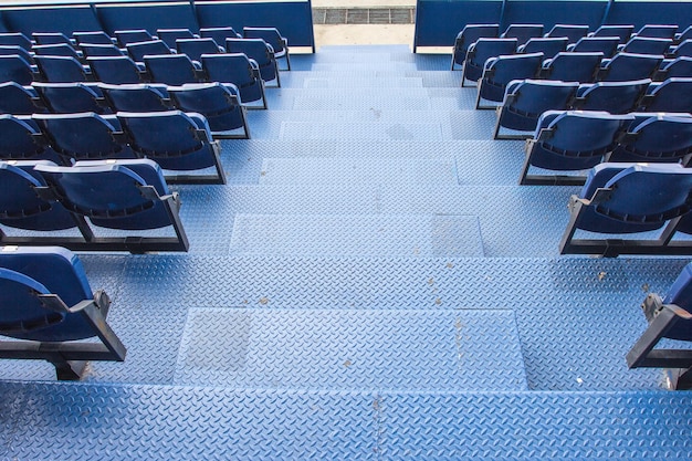 Empty seats at Football stadium
