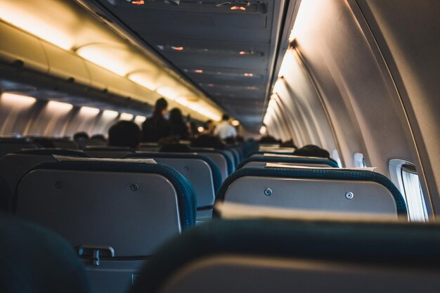 写真 飛行機の空席