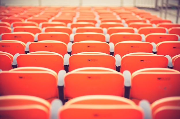 Posti vuoti nello stadio colore vintage