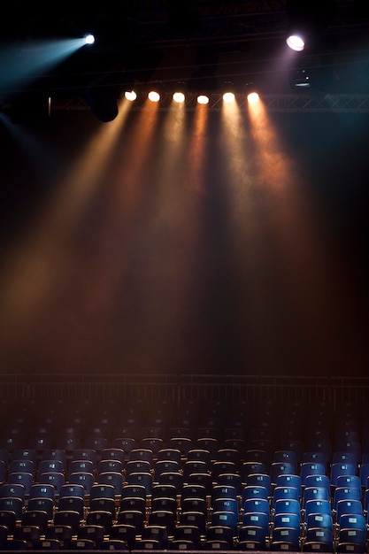 Empty seats in a theater