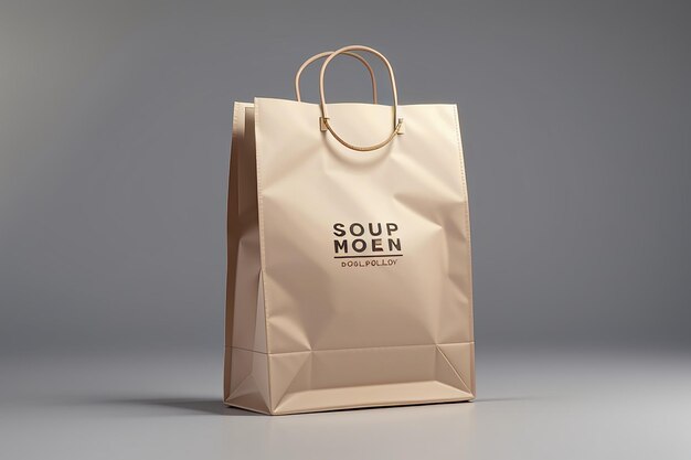 Empty shopping bag mockup