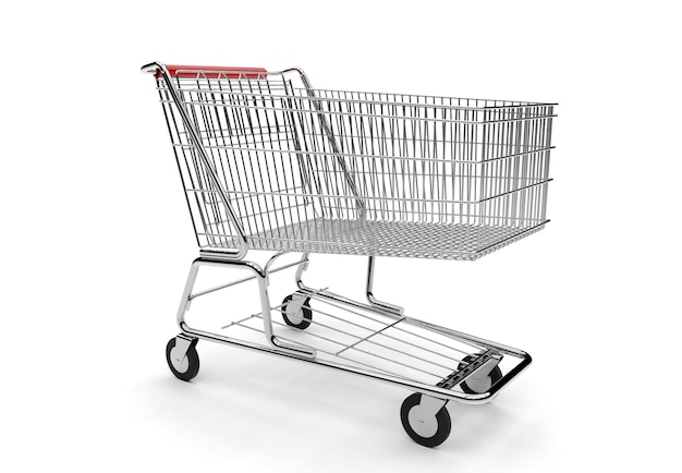 Photo empty shopping cart