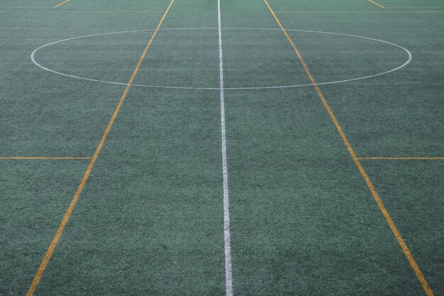 Photo empty soccer field soccer stadium