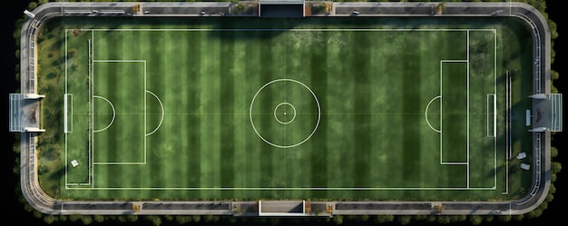 Foto campo di gioco vuoto dello stadio di calcio