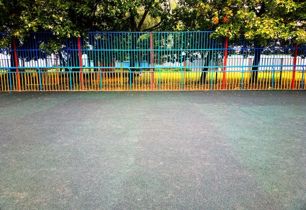 Photo empty sport children playground background