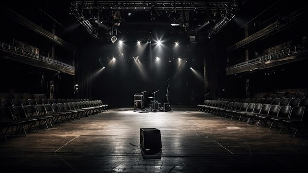 a empty stage