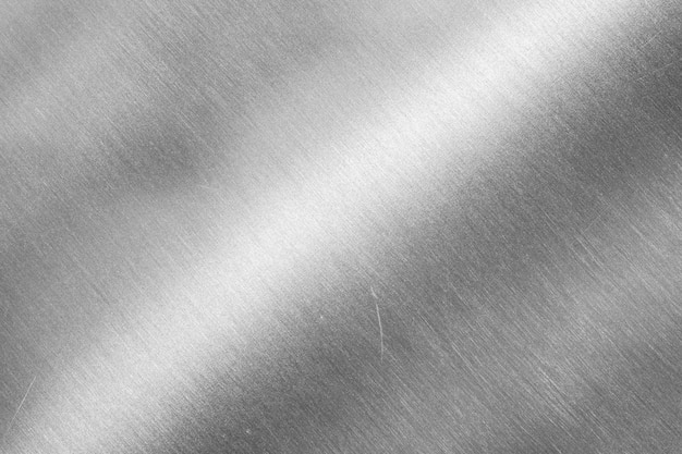 Empty stainless steel plate with detail and texture background