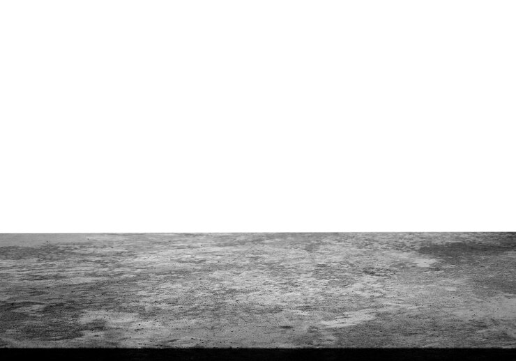 Photo empty stone surface against white background. mockup for design            - image
