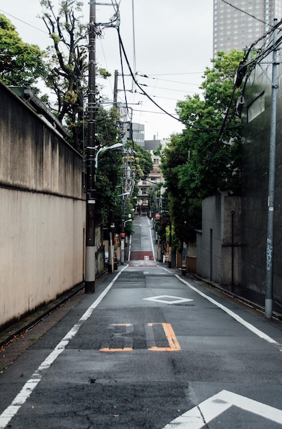 壁の中の空っぽの通り