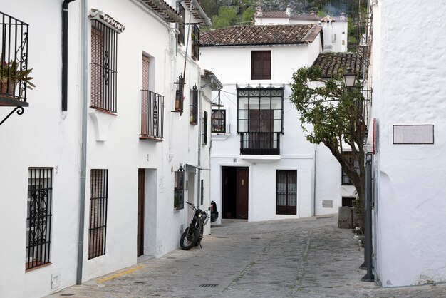 Empty Street Scene Grazalema Cadiz Spain