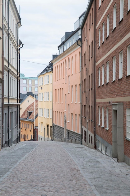 Empty Street in Stockholm, Sweden