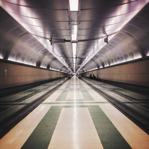 Empty subway tunnel