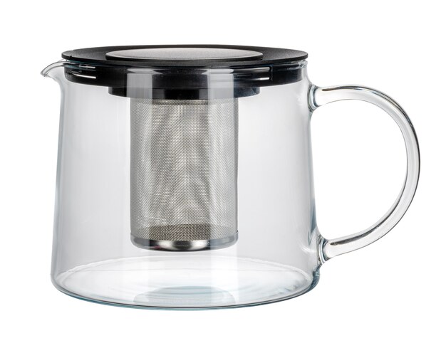 Empty tea kettle isolate on white background