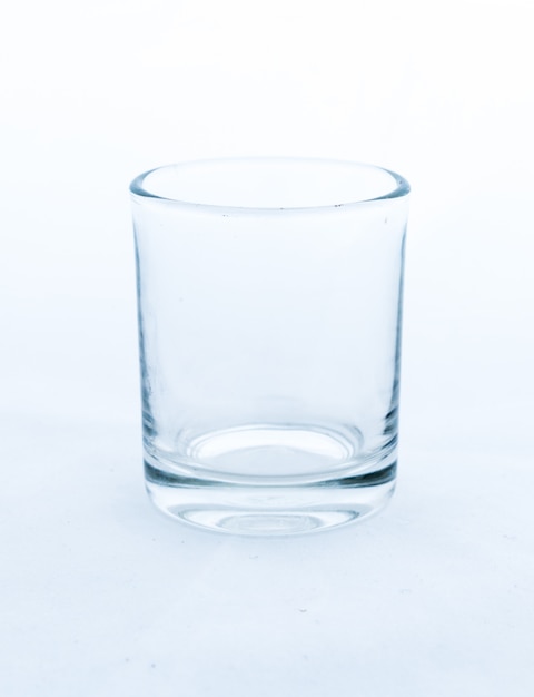 Empty, transparent glass
