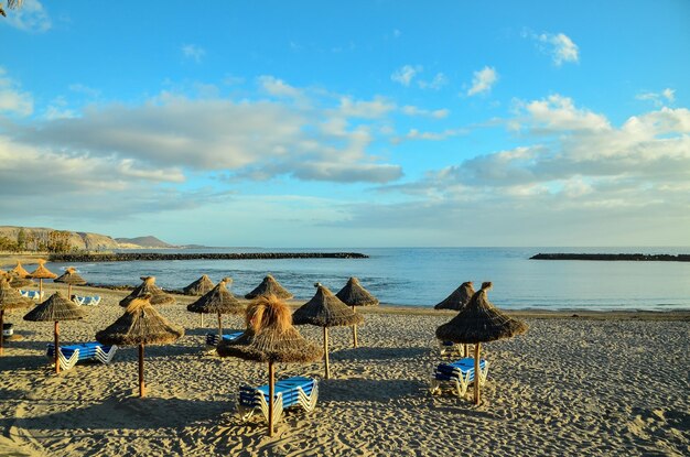 Empty Tropical Beach in the Canary Islands