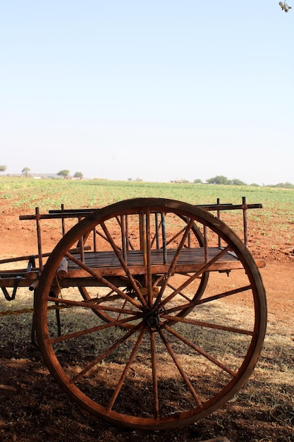 Empty Vintage Wagon Cart Karnataka