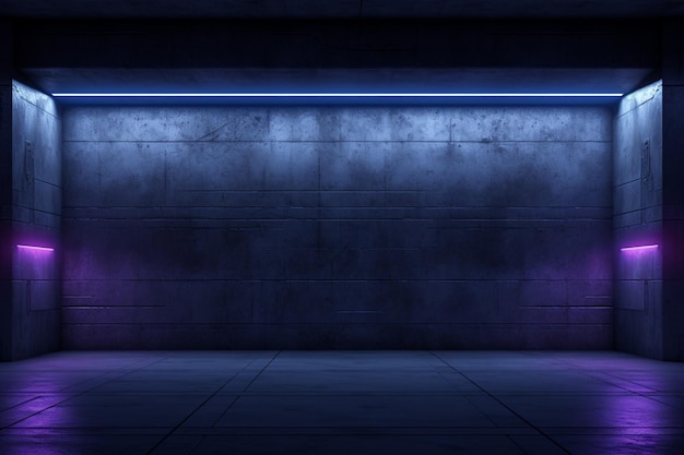 Empty Wall Neon light