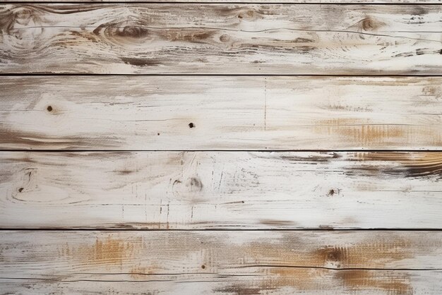 Empty whie wooden vintage texture and background copy space Generative ai