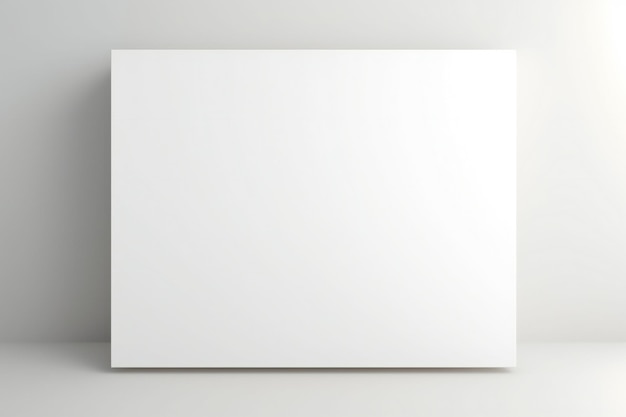 Empty white billboard or signboard on white background