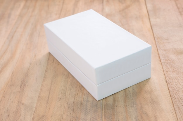 Empty white box mock up for product