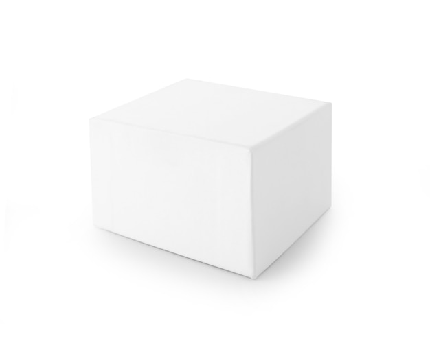 Empty white box on white