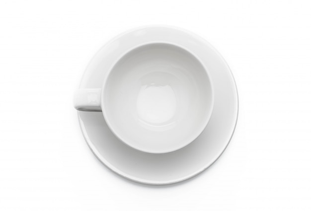 Tazza di caffè bianco vuota