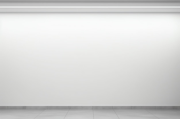 Foto parete vuota per ufficio a luce bianca per il logo