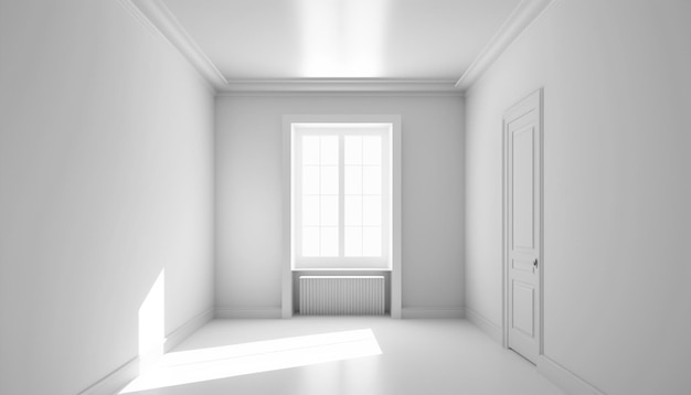 Empty White Room