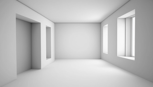 Empty White Room