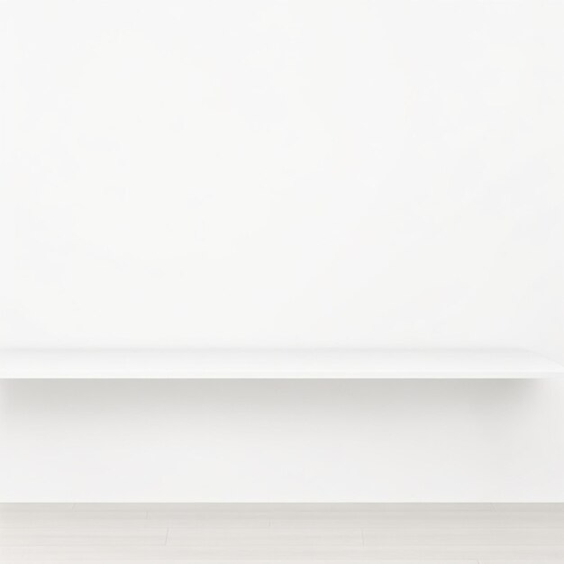 empty white wooden table