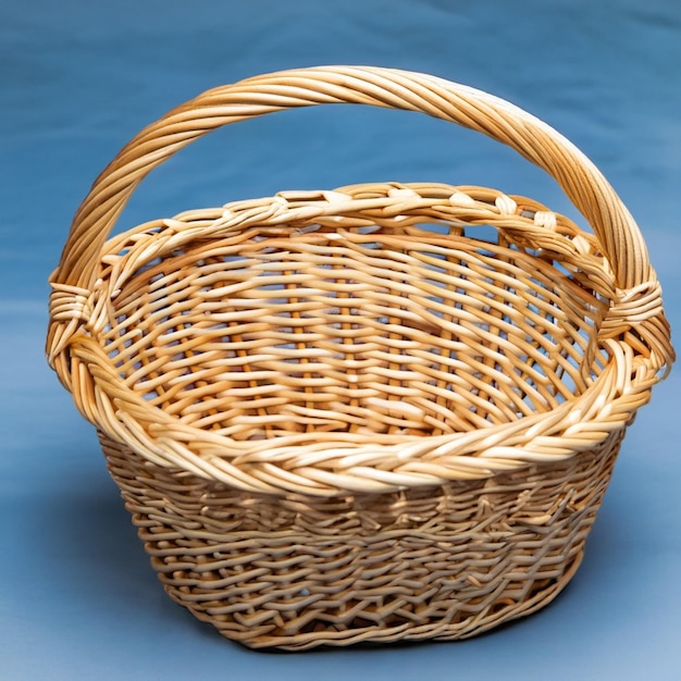 empty wicker basket