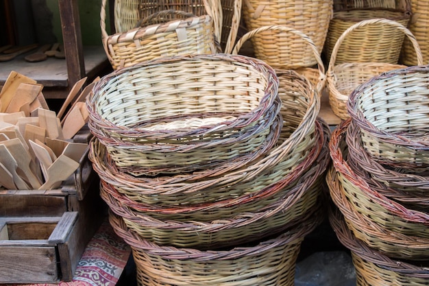 Empty wicker baskets for sale