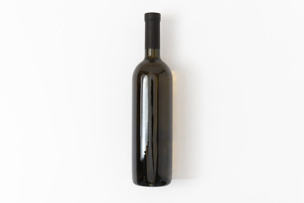 Photo empty wine bottle