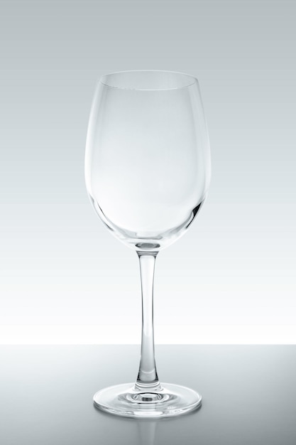 Empty wine glass on a white background. Drink concept.