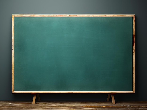 Photo empty wooden chalkboard on the wall education concept with copy space