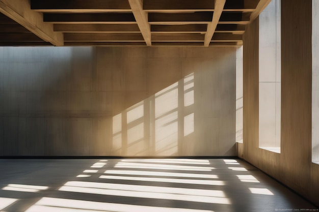 empty wooden floor in the city