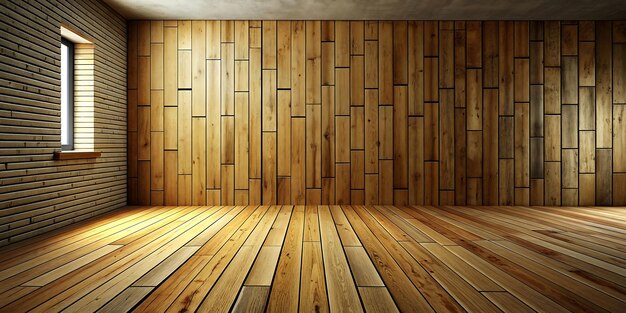 Photo empty wooden room