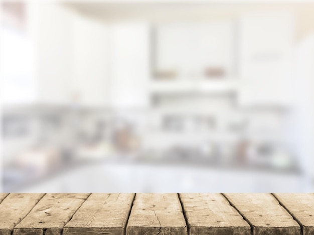 Empty wooden surface against  background