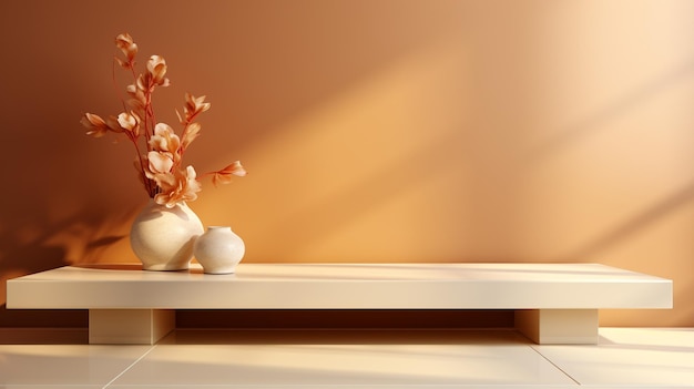 empty wooden table with candles