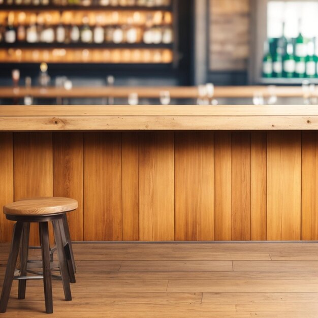 Photo empty wooden table