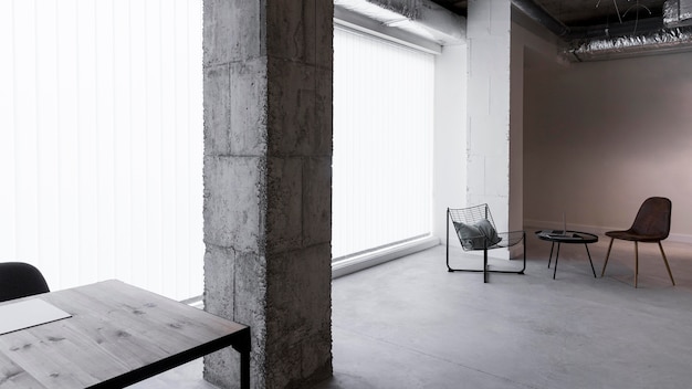 empty workplace with copy space