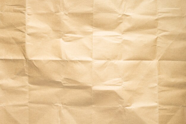 Empty wrinkled paper as  background texture