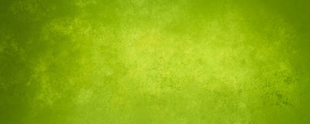 Empty yellow background with light illuminated green color besides