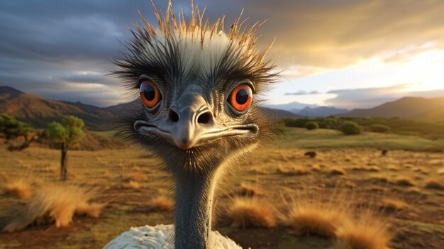 Photo emu high quality background