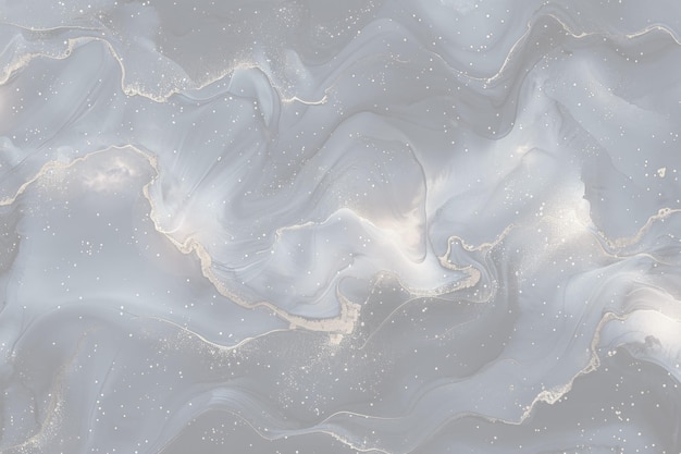 En goud abstract alcohol inkt blauwe achtergrond