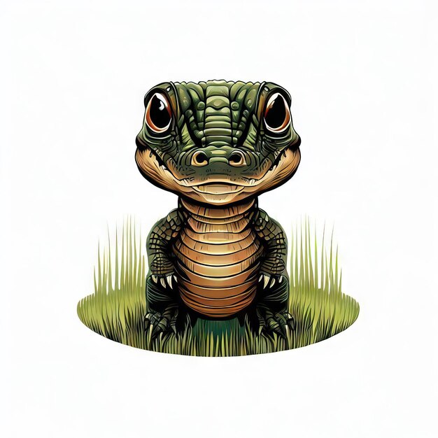 Enchanted Baby Alligator World Imaginative WildlifeGenerative AI