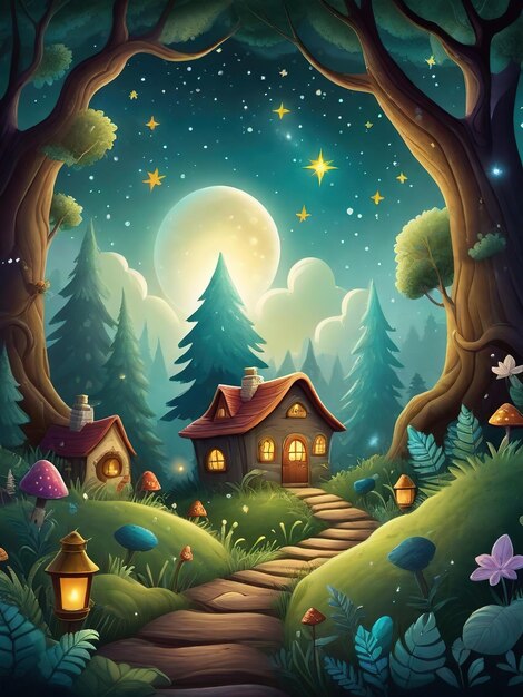 Foto copertina del libro enchanted forest adventure kid