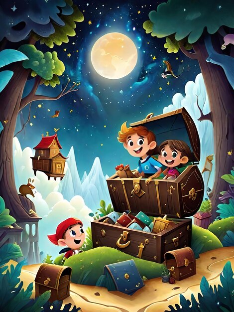 Foto copertina del libro enchanted forest adventure kid